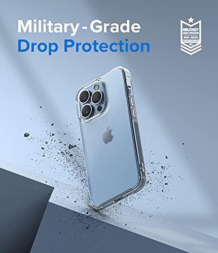 Ringke Fusion [טכנולוגיה נגד טביעות אצבע] תואם למקרה של iPhone 13 Pro, מגן על גב חסון מגן על פגוש TPU פגוש